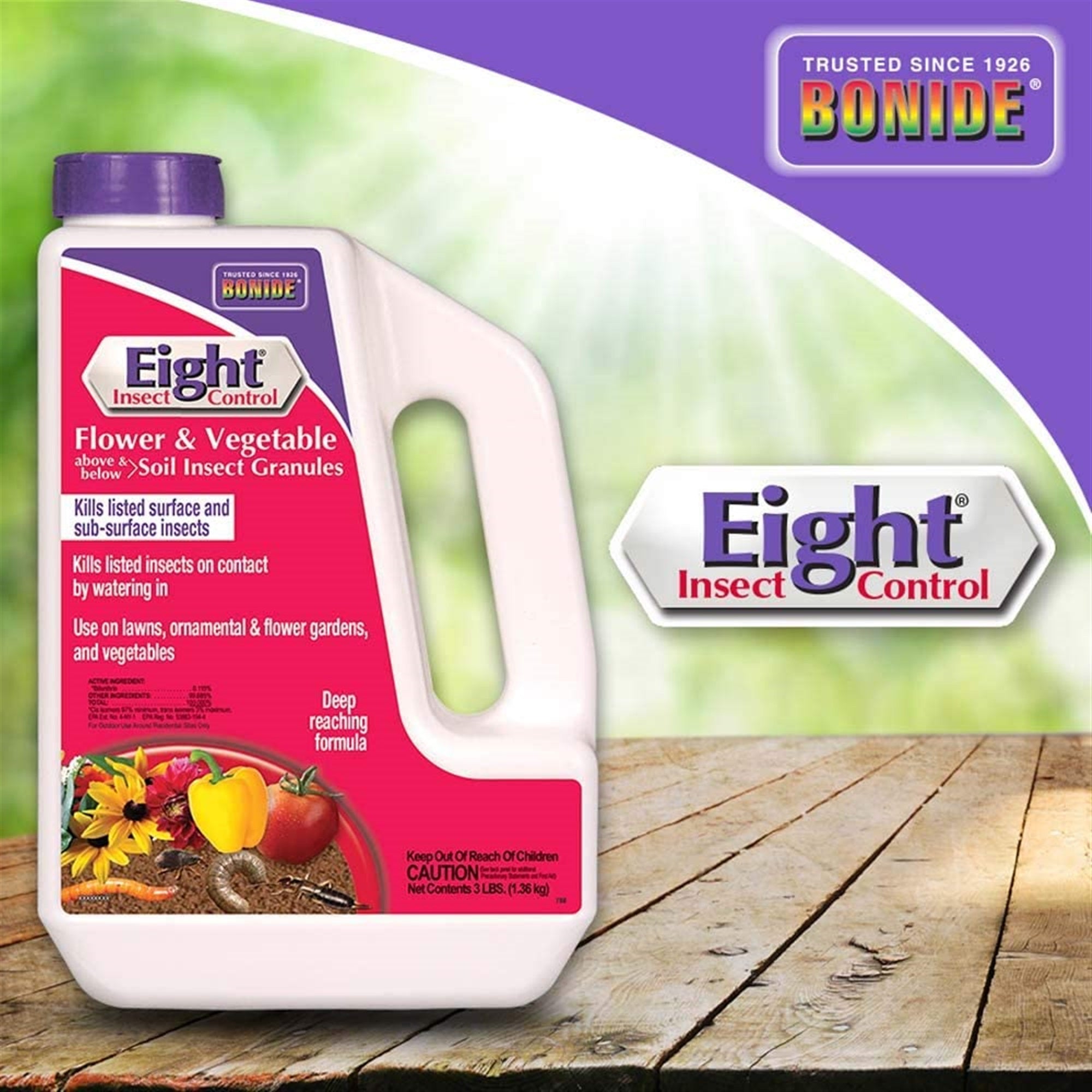 Bonide Products Eight Insect Control Garden Granules, 3 Lb