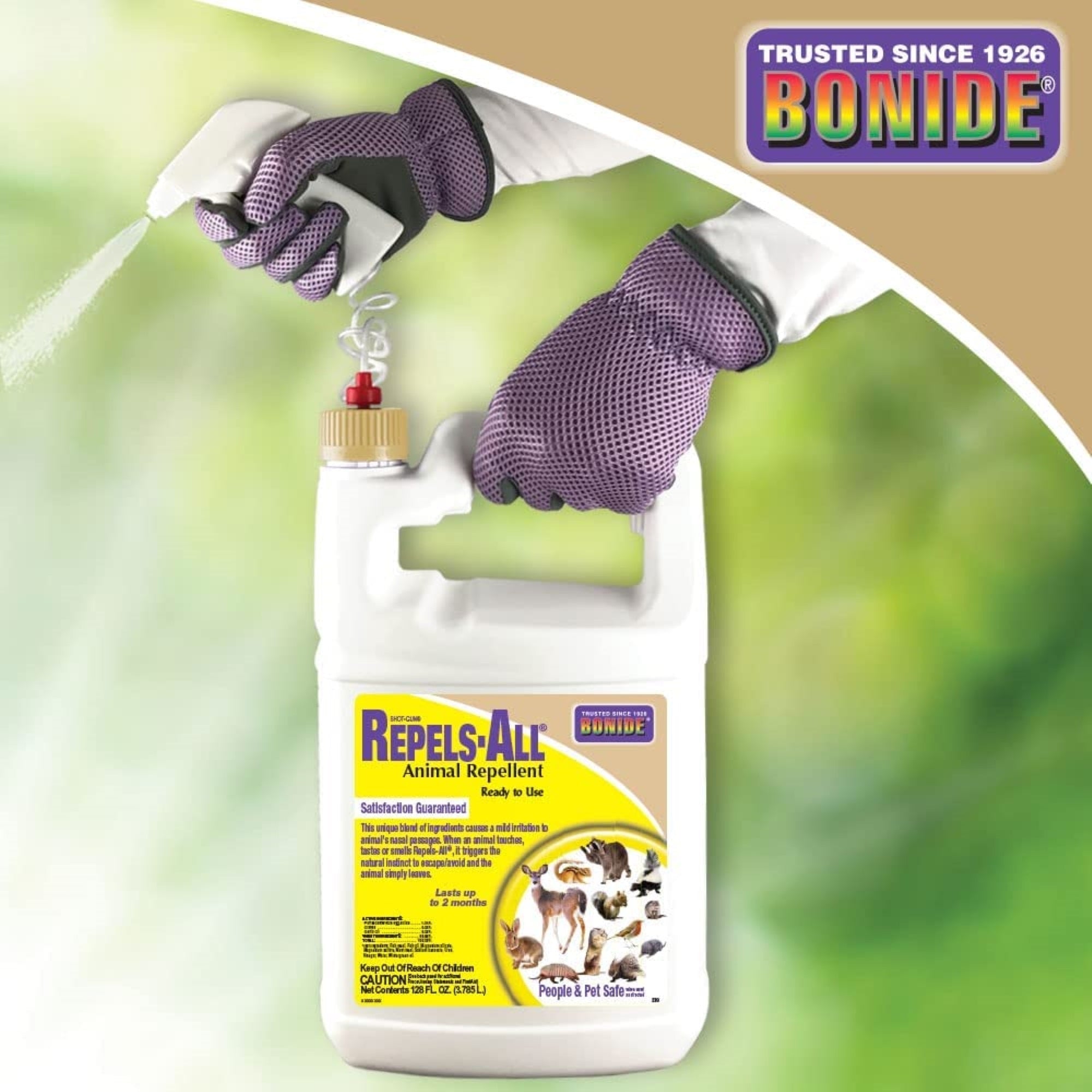 Bonide Repels-All Liquid Animal Repellent, Ready To Use, 1 Gallon