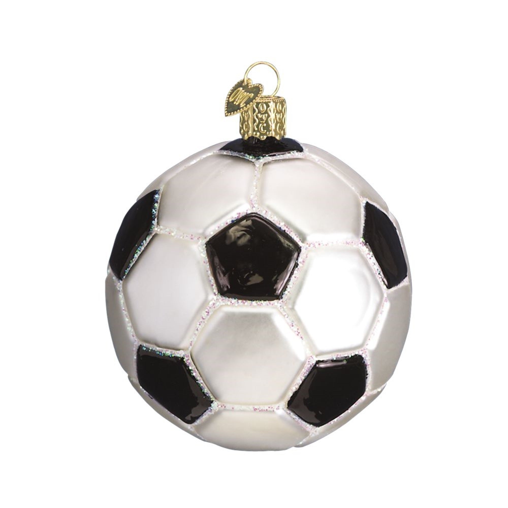 Old World Christmas Glass Blown Ornament, Soccer Ball
