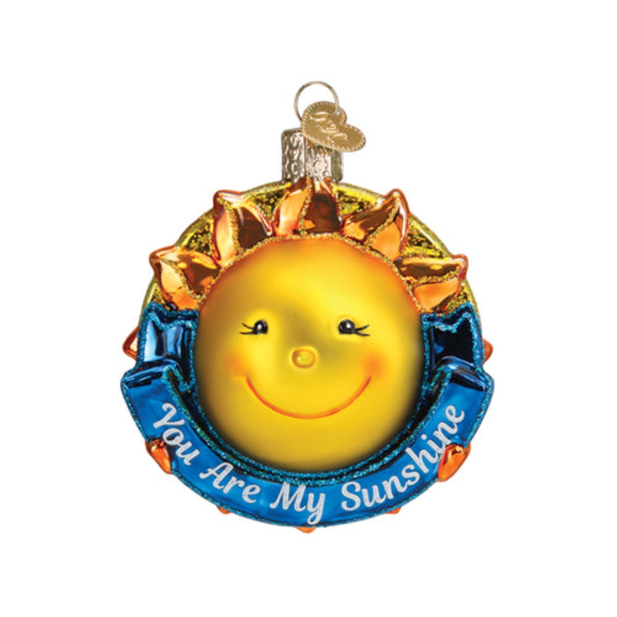 Old World Christmas You Are My Sunshine Blown Glass Holiday Ornament For Tree