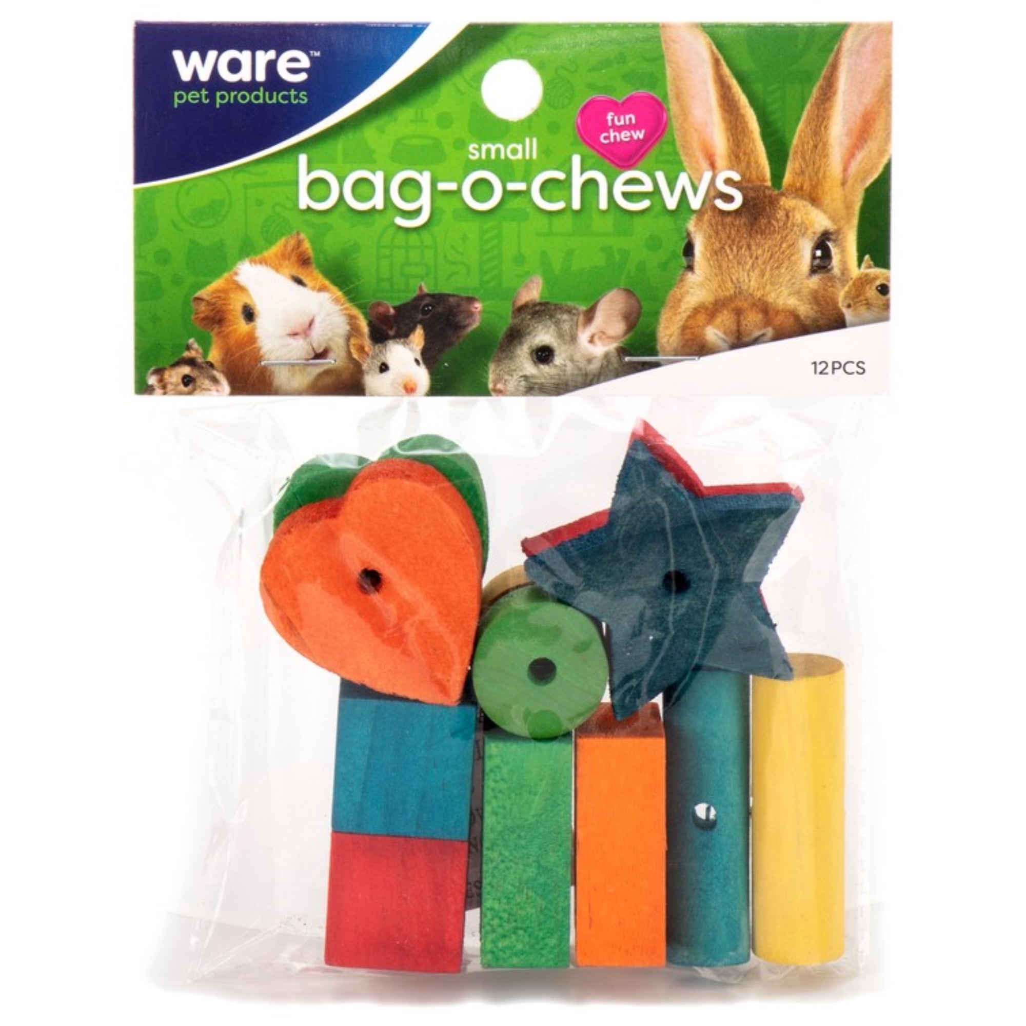 Ware Manufacturing Pine Wood Bag-O-Chews Small Pet Treat, Small (12 Per Pack)