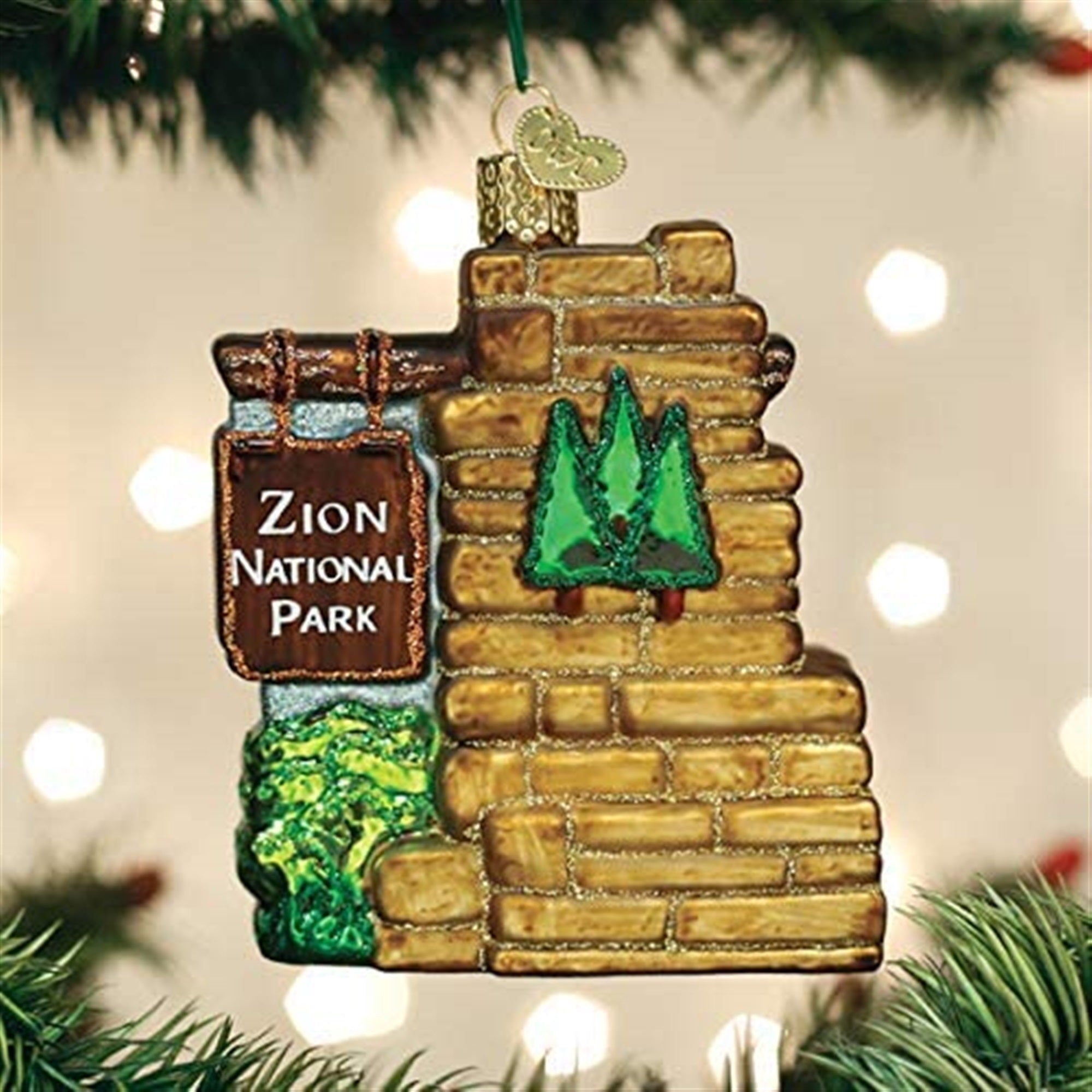 Old World Christmas Blown Glass Christmas Ornament, ion National Park