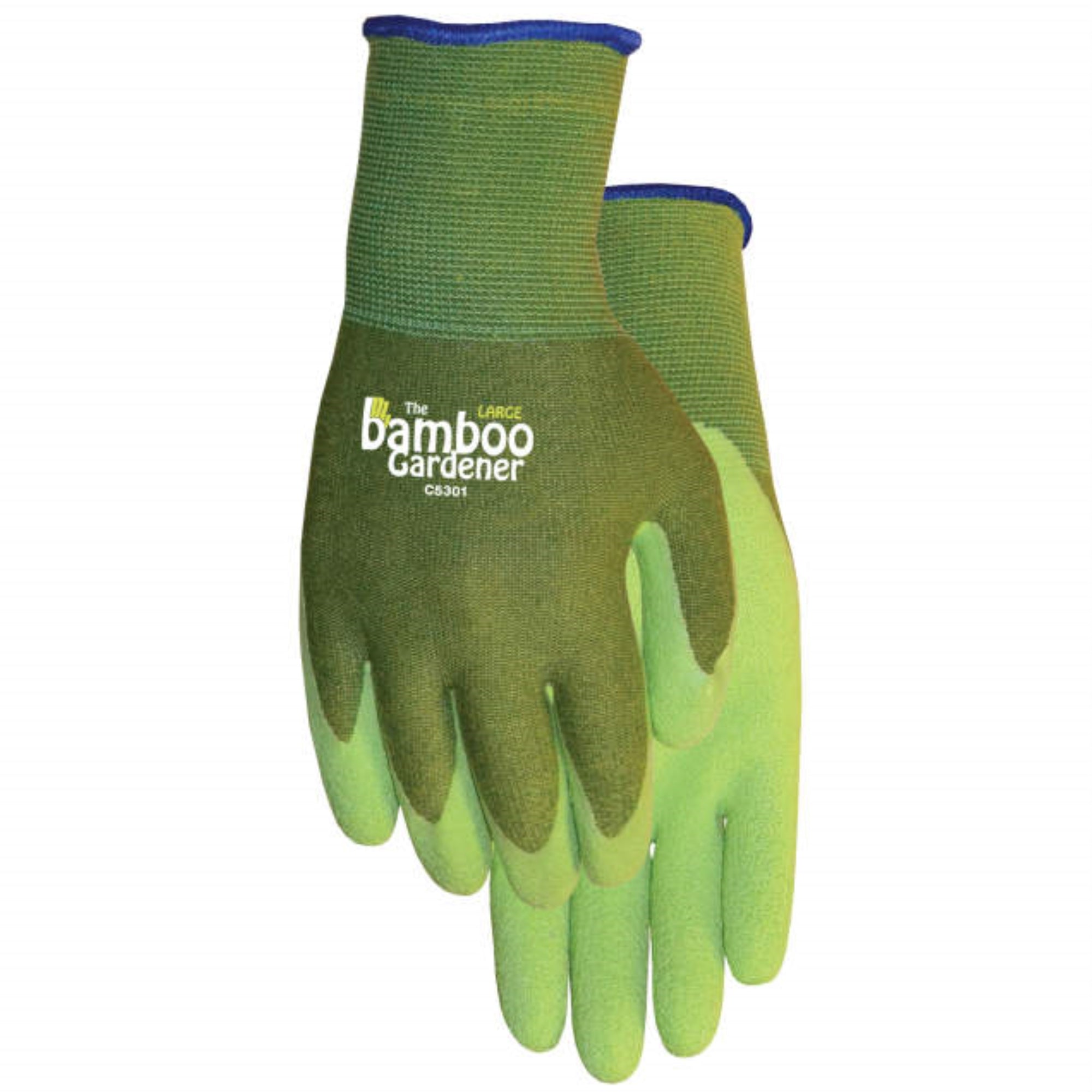 Bellingham by Radians Bamboo Gardener Rubber Palm Glove, Green