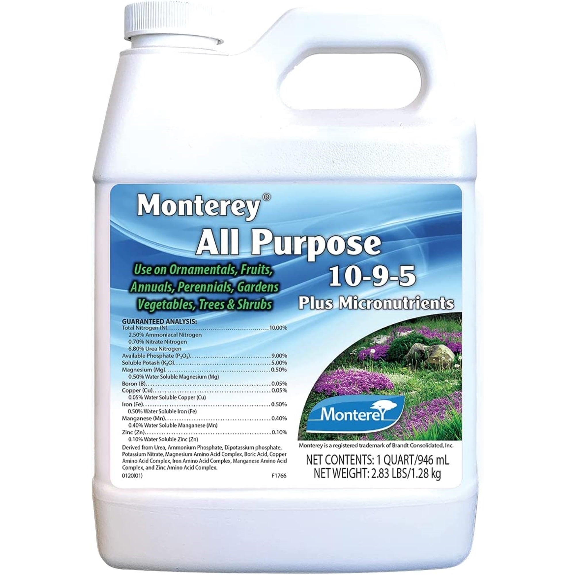 Monterey Concentrated All Purpose 10-9-5 + Micro Fertilizer Plant Supplement, 32 Ounces