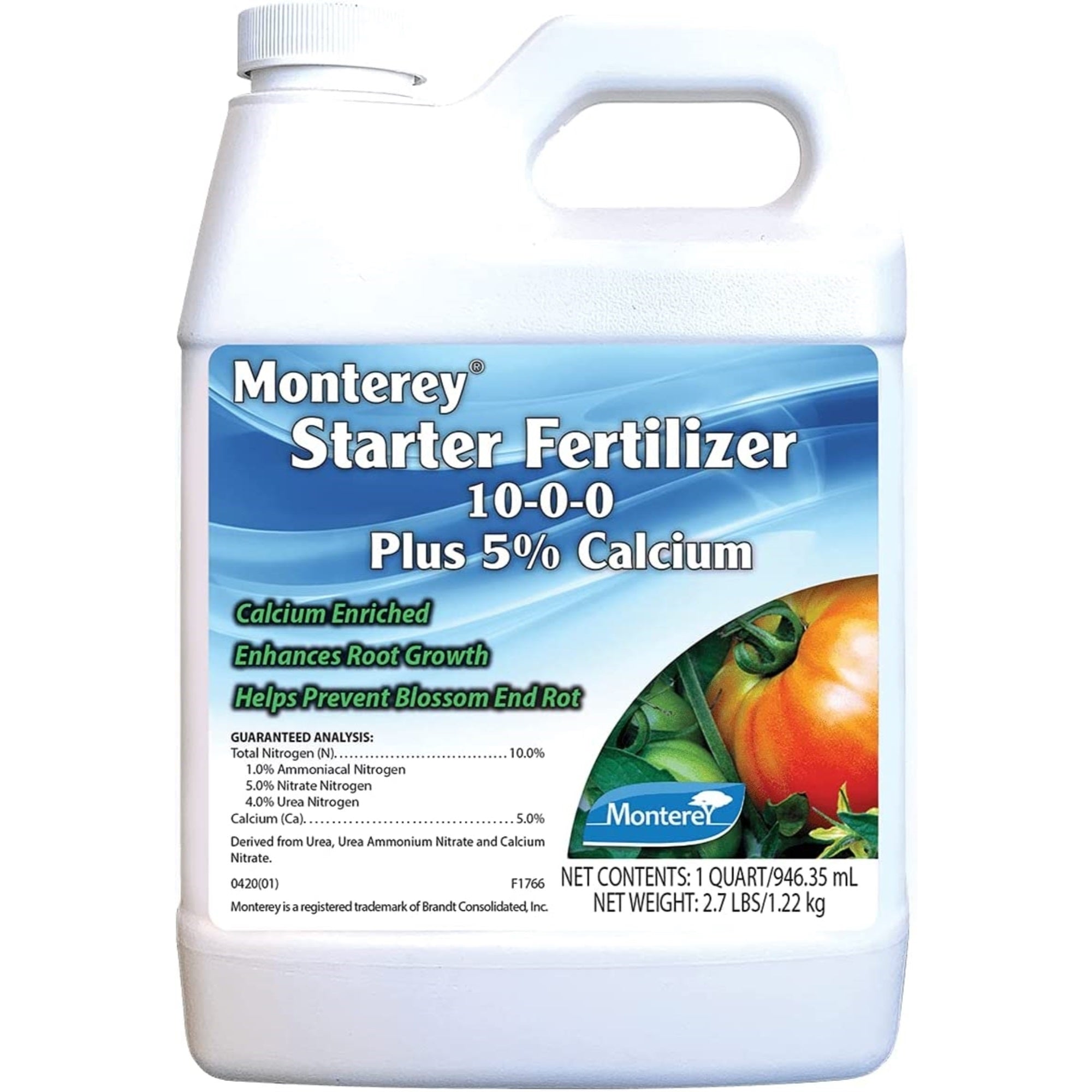 Monterey Concentrate Starter Fertilizer 10-0-0 + 5% Calcium, 32oz