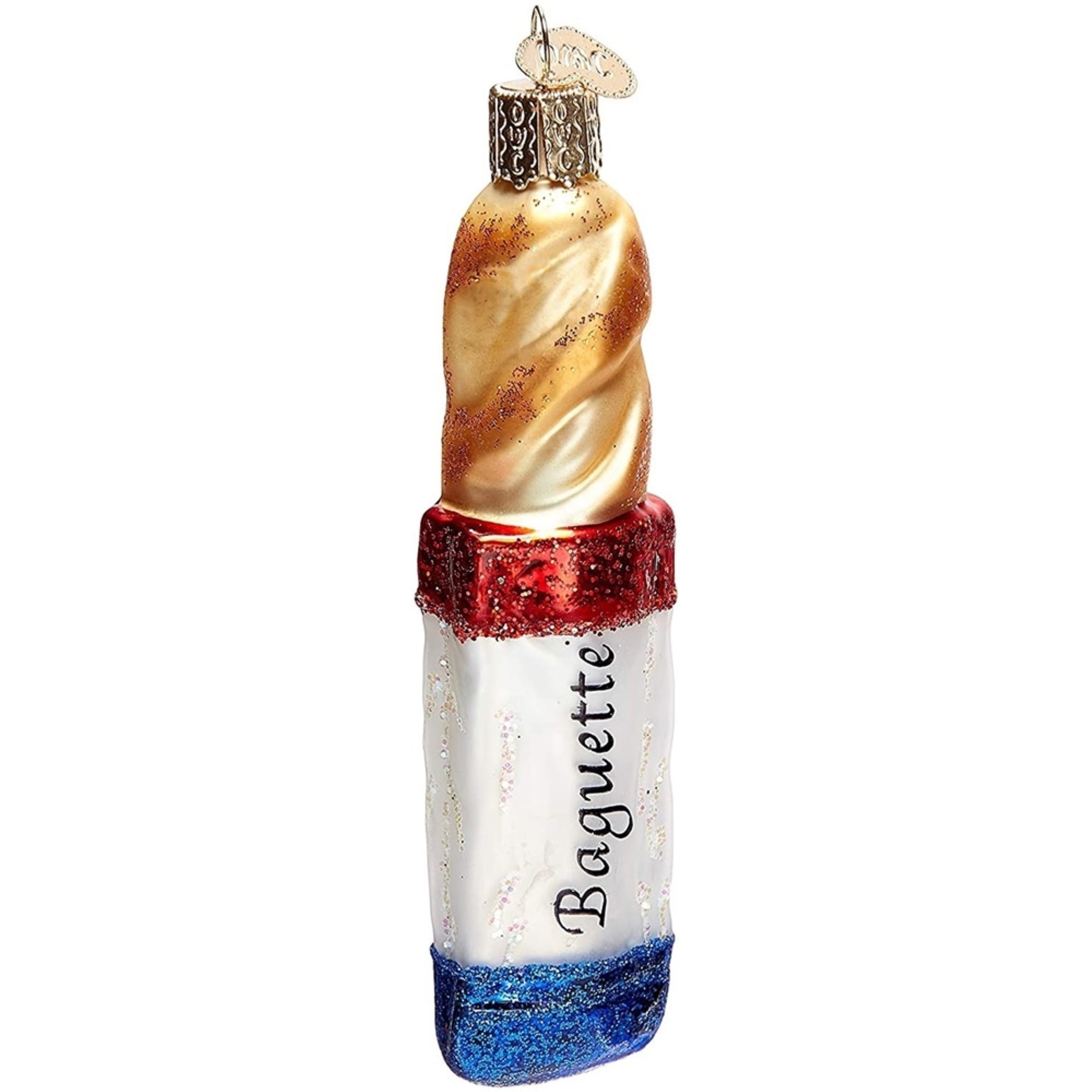 Old World Christmas Glass Blown Baguette Ornament