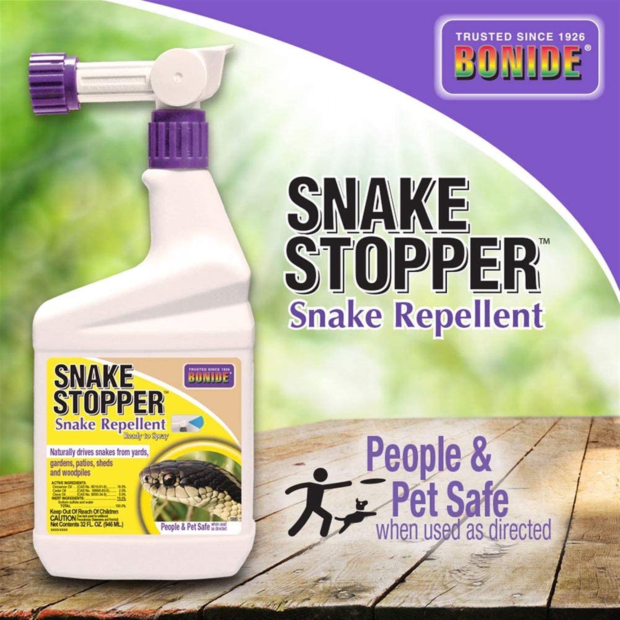 Bonide Snake Stopper Animal Repellant Spray For Snakes 32 oz.