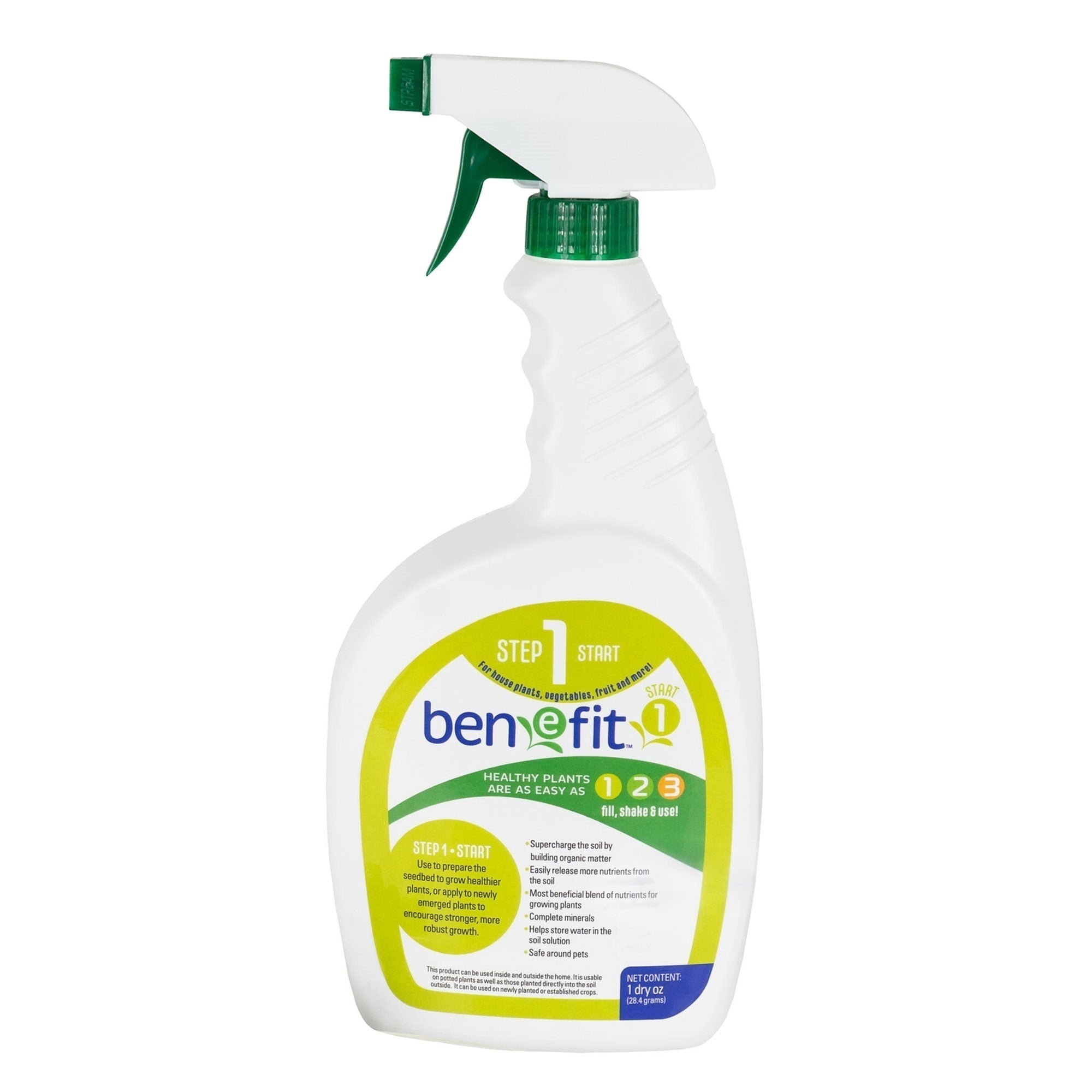 BENEFIT Step 1 Start for House Plants, Vegetables, Fruit & More, 1 dry oz