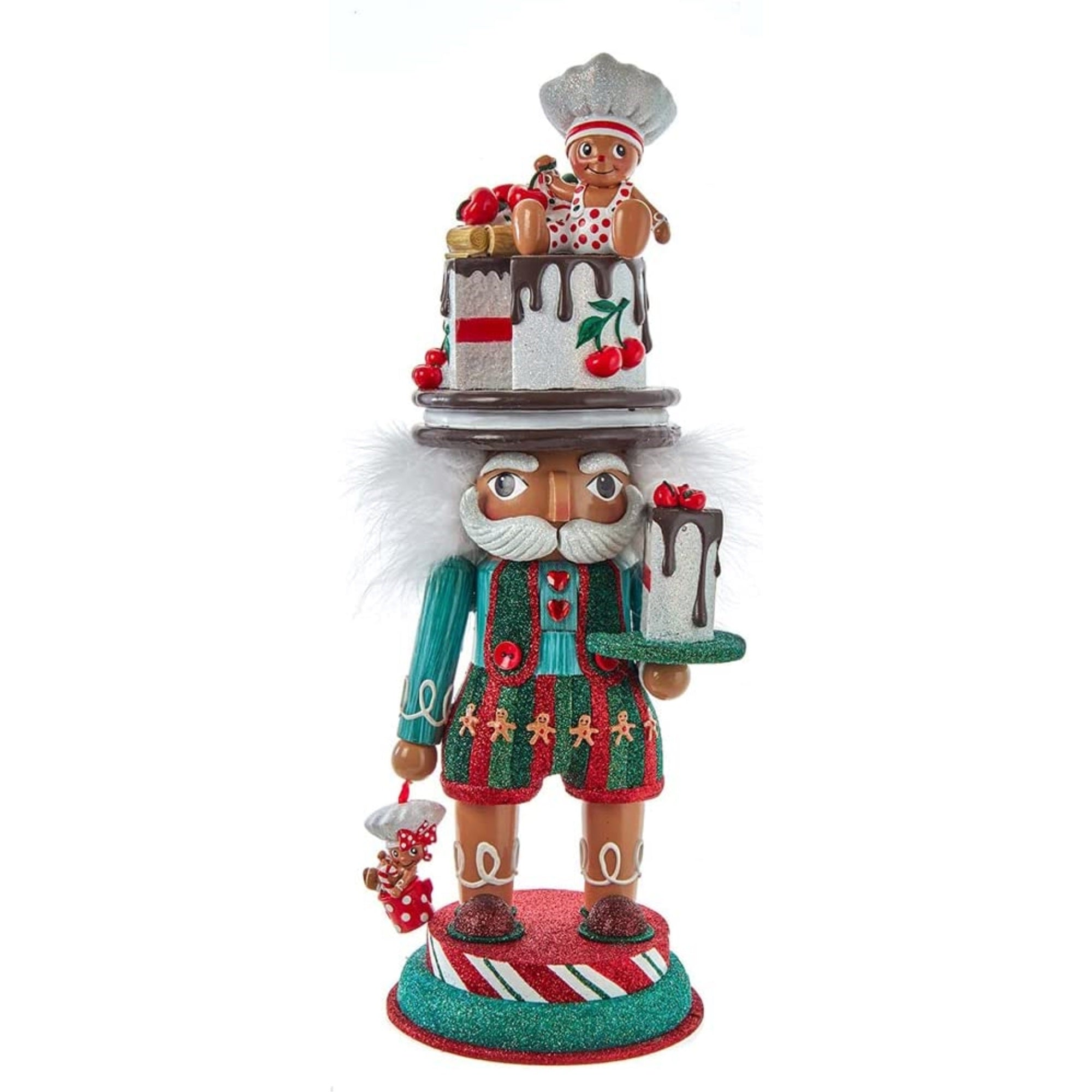 Kurt Adler Hollywood Nutcracker with Gingerbread Baker, 15"