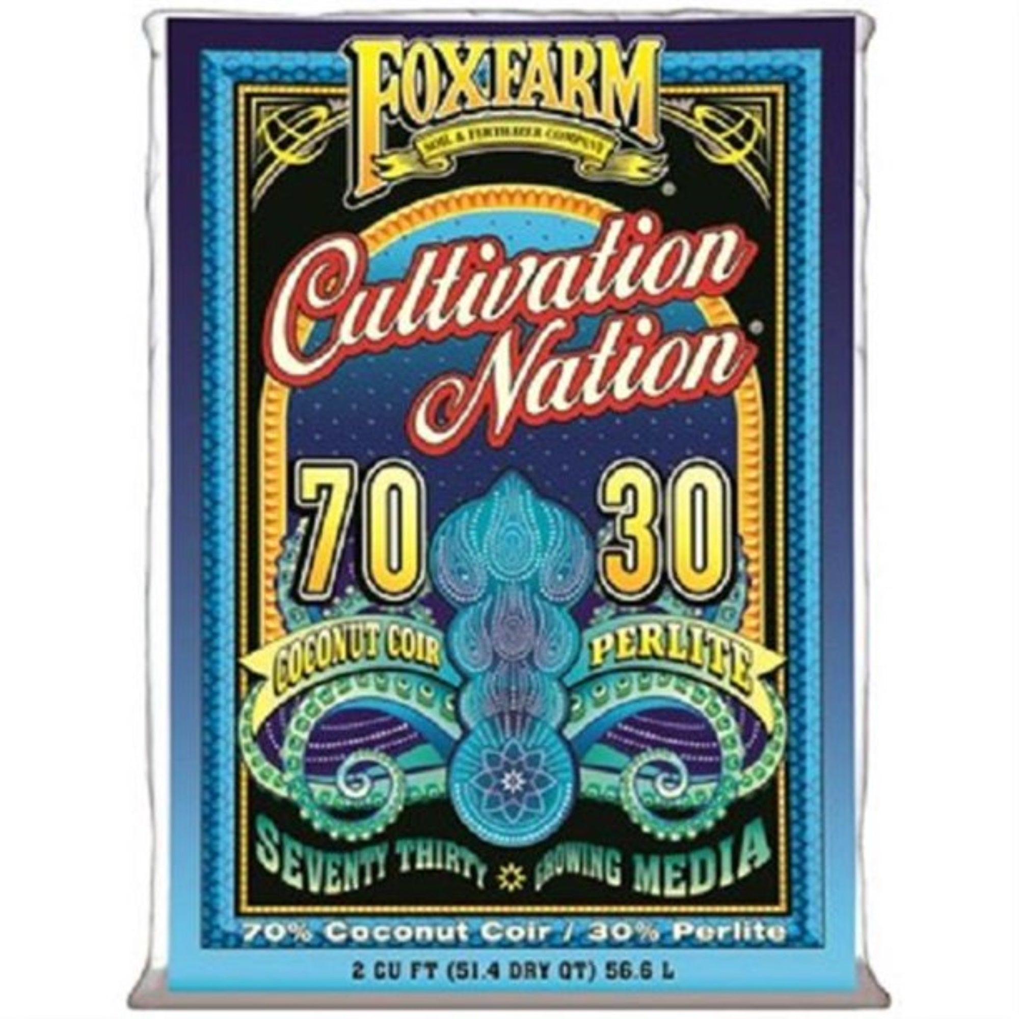 FoxFarm Cultivation Nation 70-30 Coconut Coir and Perlite, Blue, 2 CF