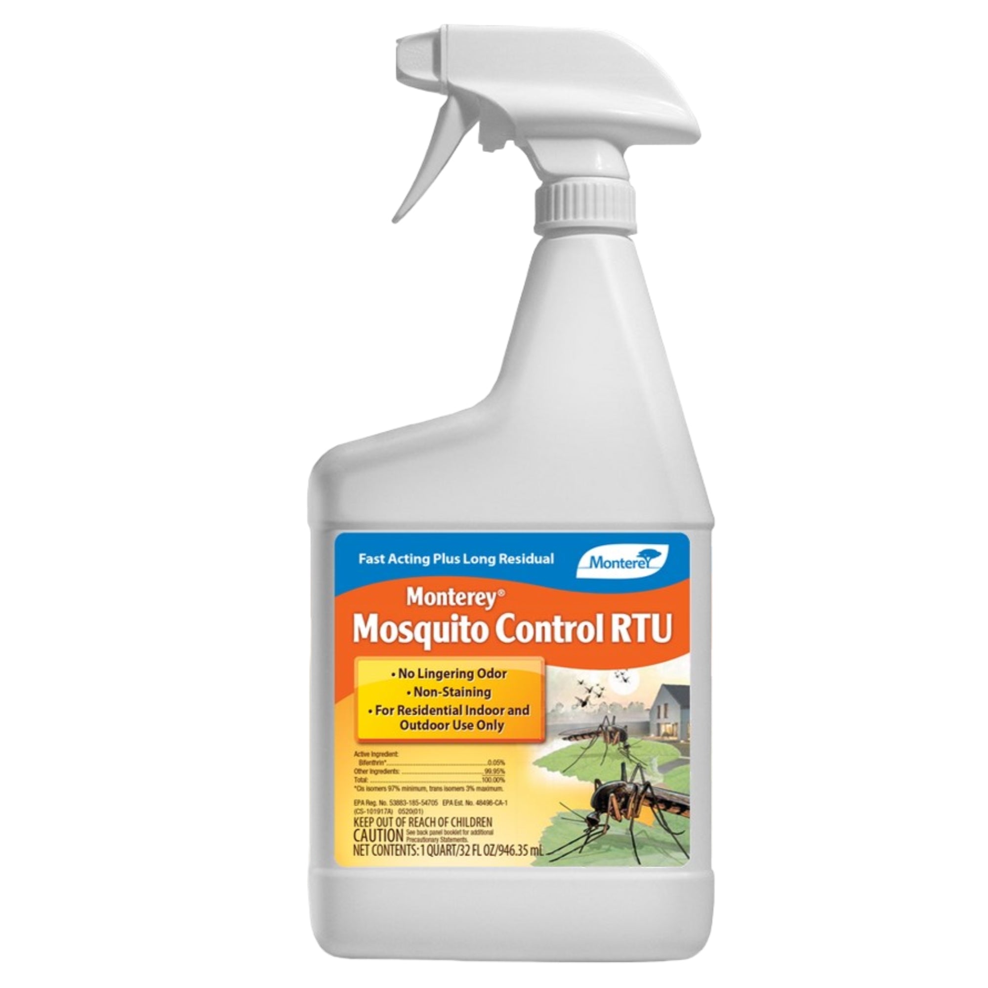 Monterey Indoor and Outdoor Mosquito Control RTU with Trigger Spray, 32 fl oz
