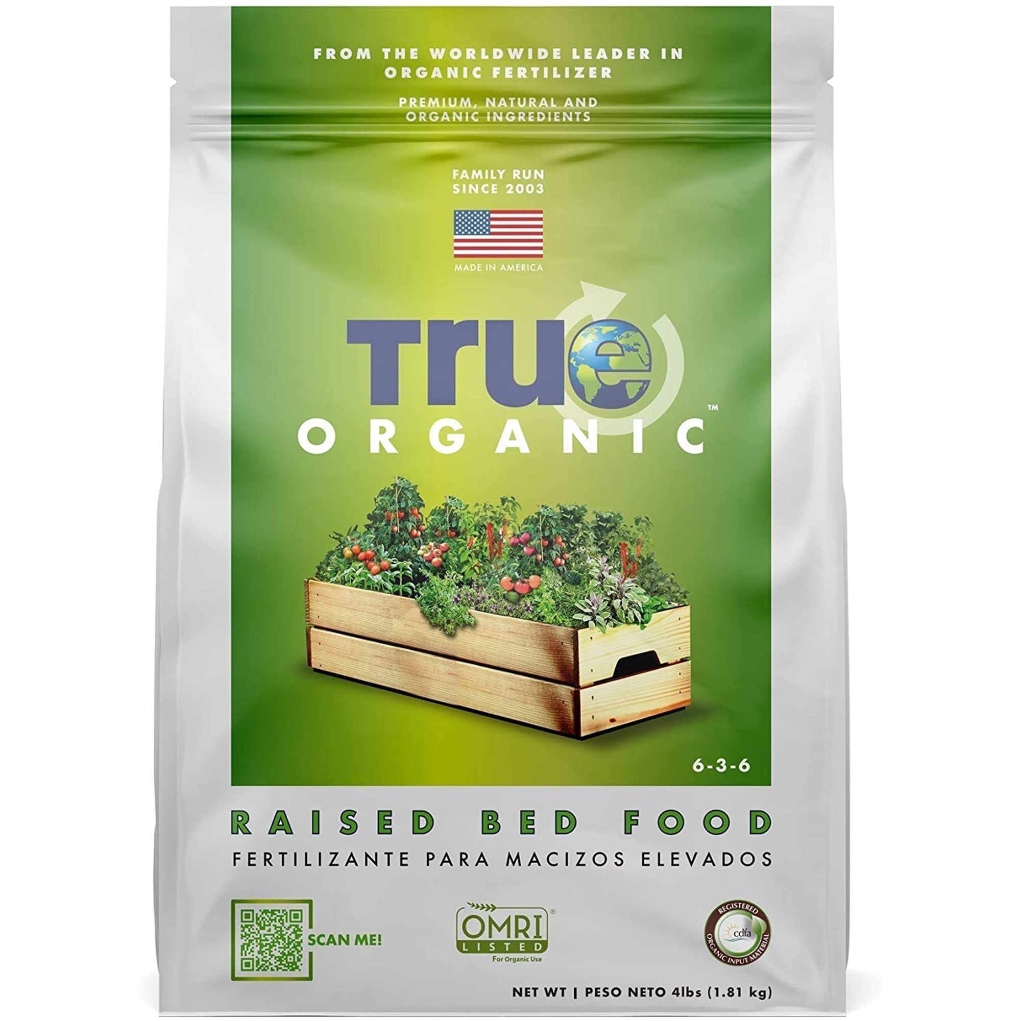 True Organic Granular Raised Bed Plant Food 4 pound bag