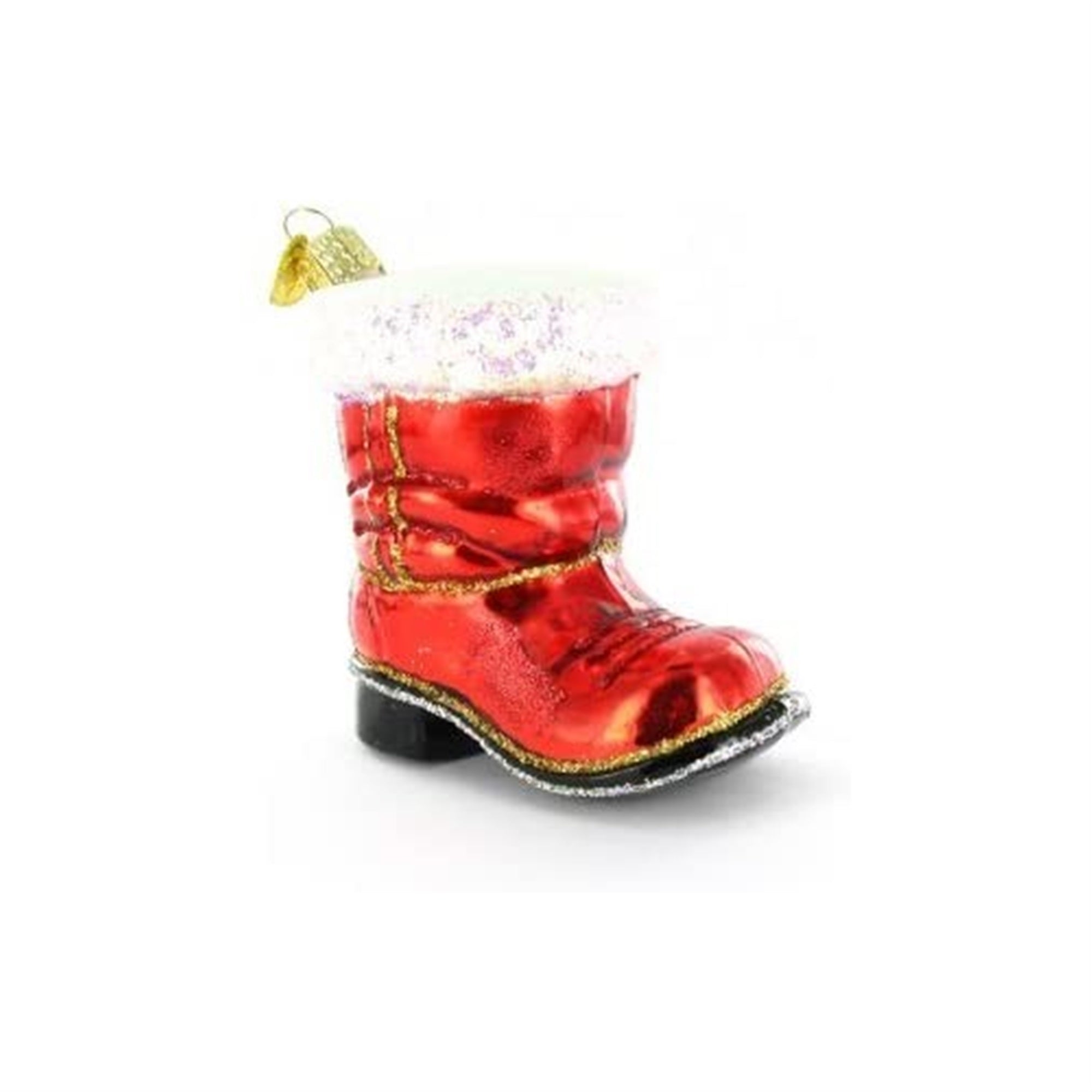 Old World Christmas Blown Glass Christmas Ornament, Santa Boot