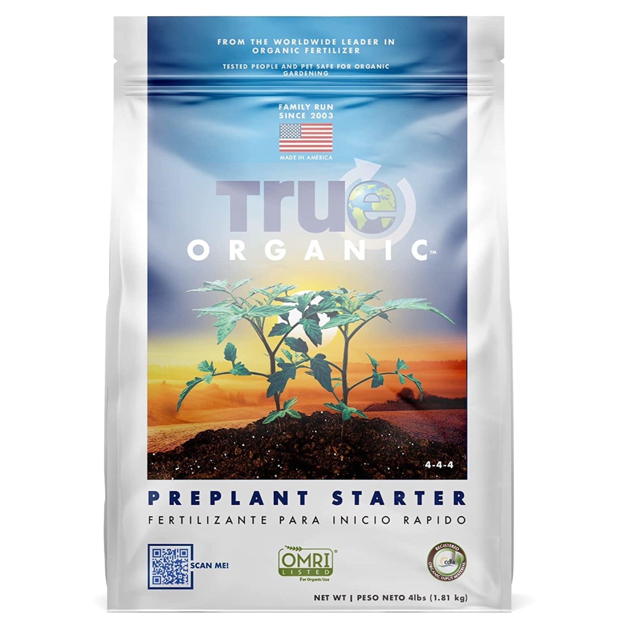 TRUE Organic Preplant Starter Fertilizer Blend, 4lb