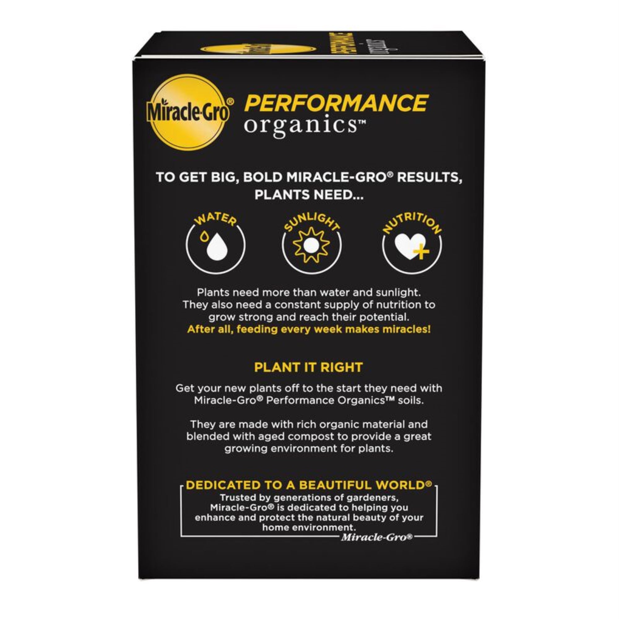 Miracle-Gro Performance Organics All-Purpose Plant Nutrition Granules, 1 Lb