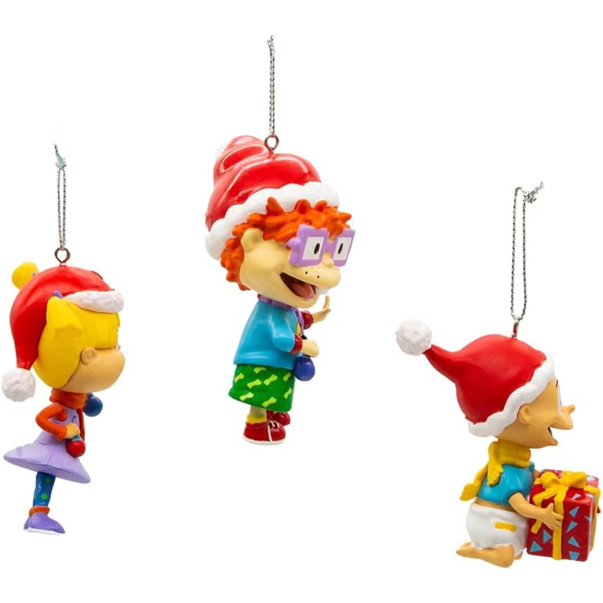Kurt Adler Rugrats Blow Mold 3-Piece Ornament Set, Multicolor, 3.5"