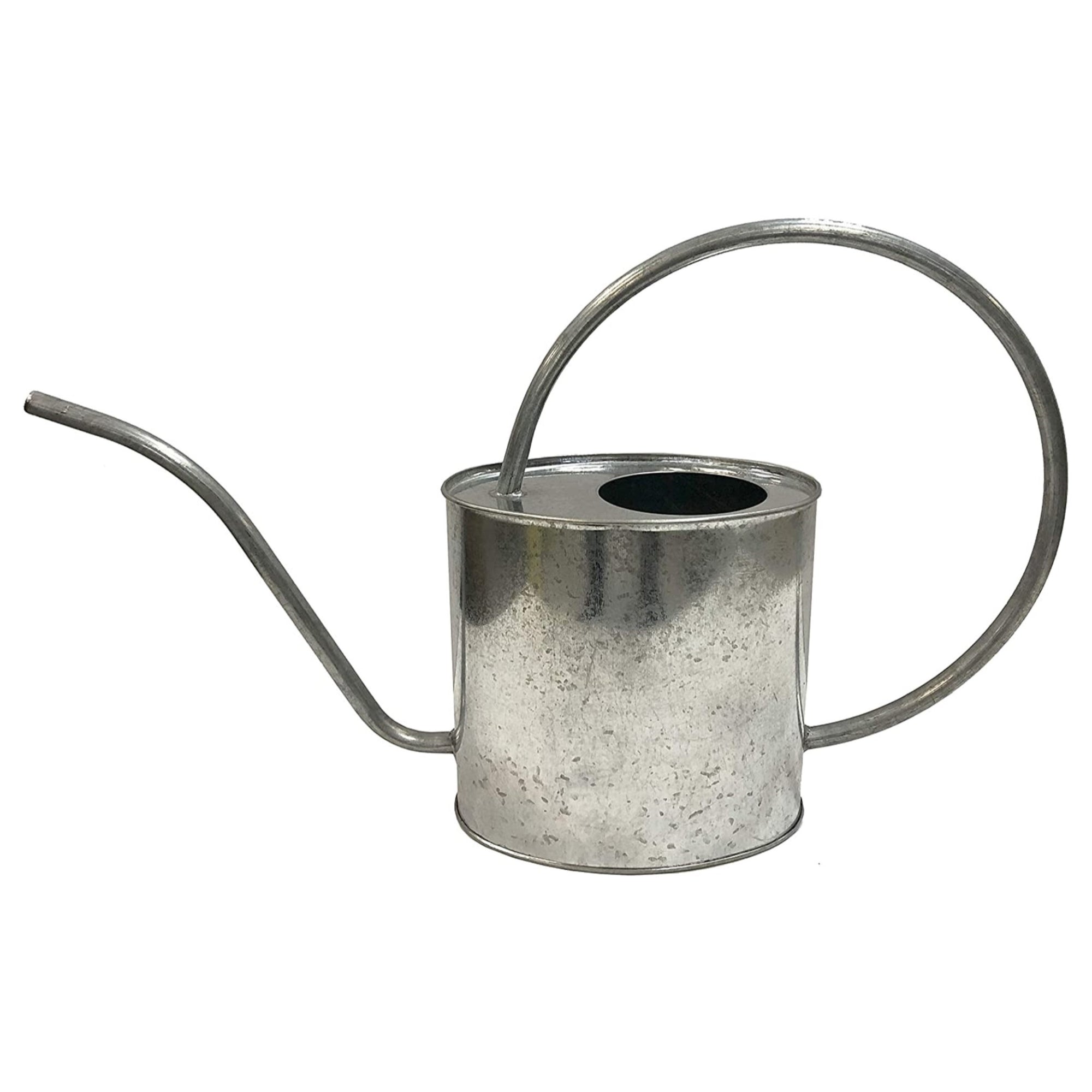 Gardener Select Metal Oval Watering Can, Galvanized, 2L (0.5 gallons)