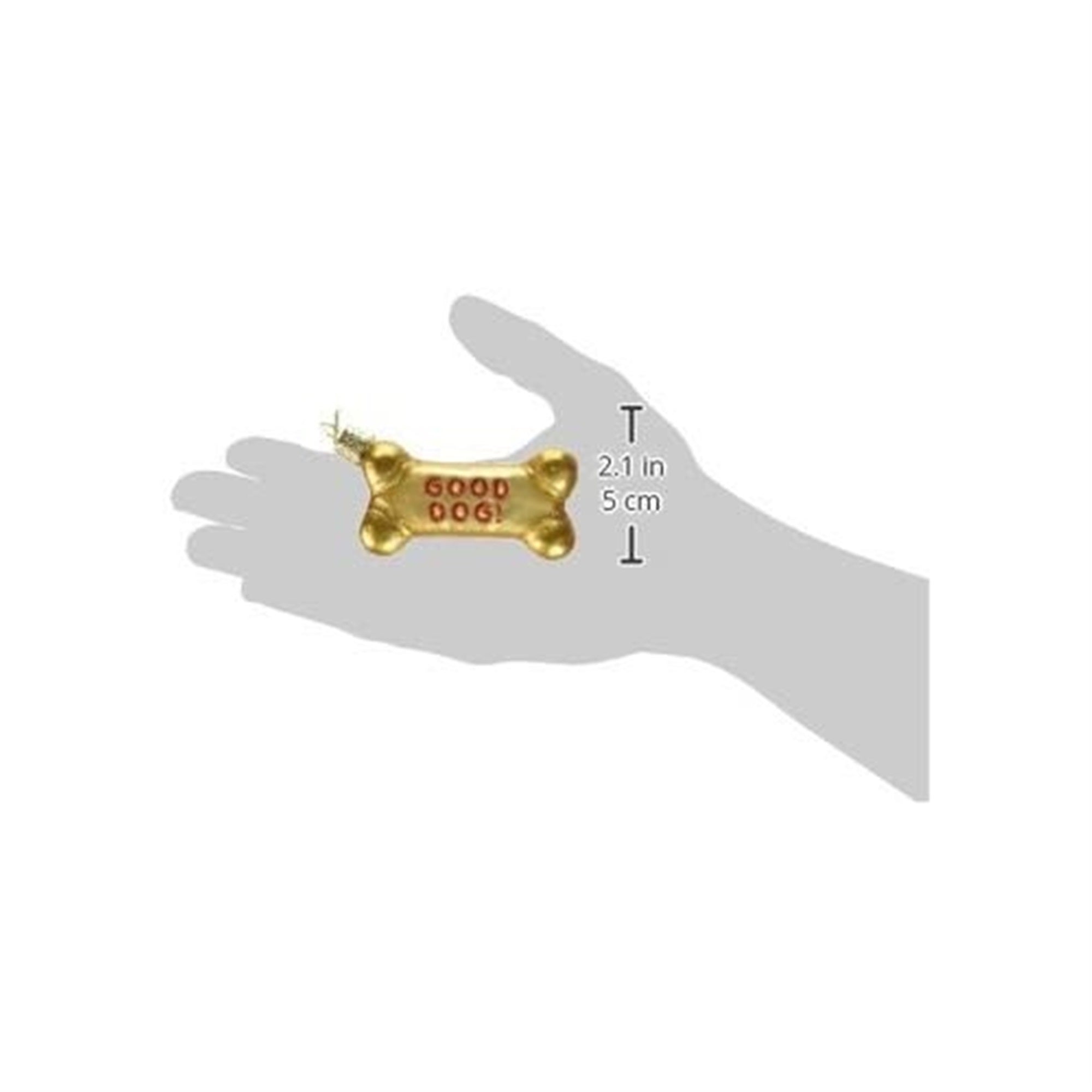 Old World Christmas Blown Glass Christmas Ornament, Dog Biscuit