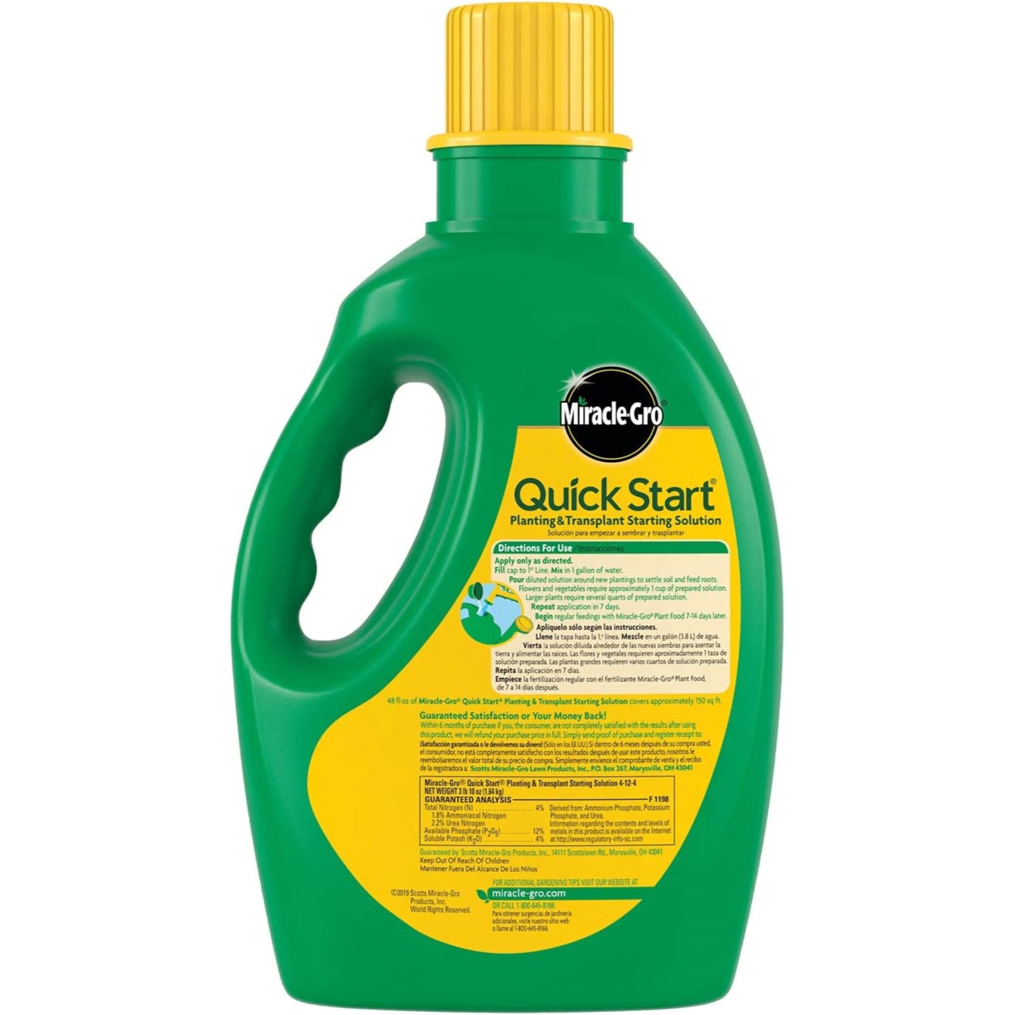 Scotts Miracle-Gro Quick Start Planting and Transplant Starting Solution, 48 oz