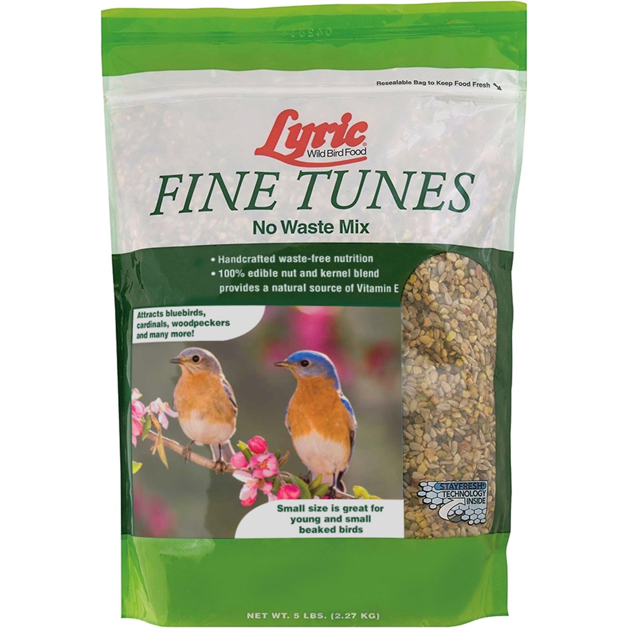 Lyric Bird Seed Fine Tunes No Waste Mix, 5 Lb
