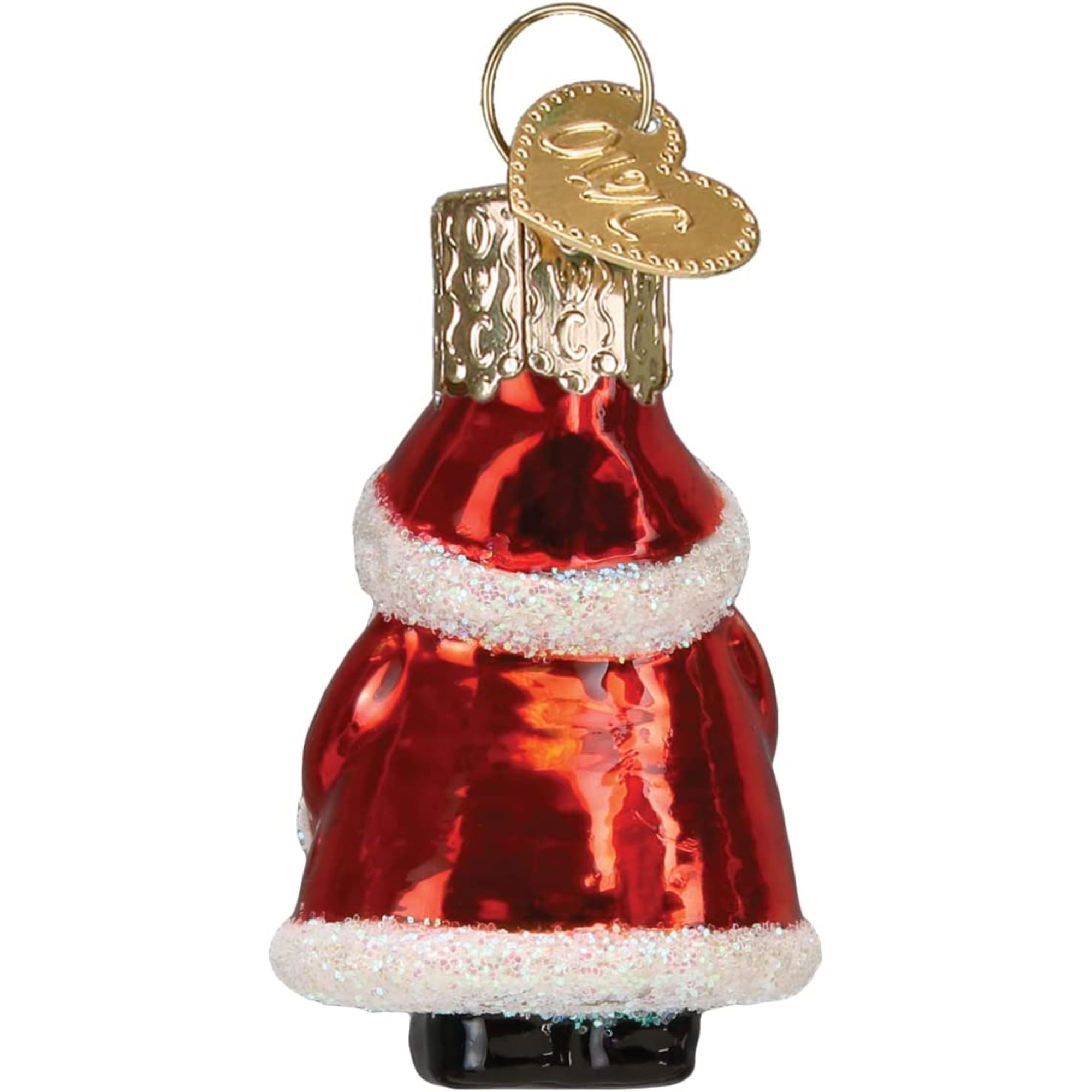 Old World Christmas Mini Glass Blown Santa Ornament, 1.75"