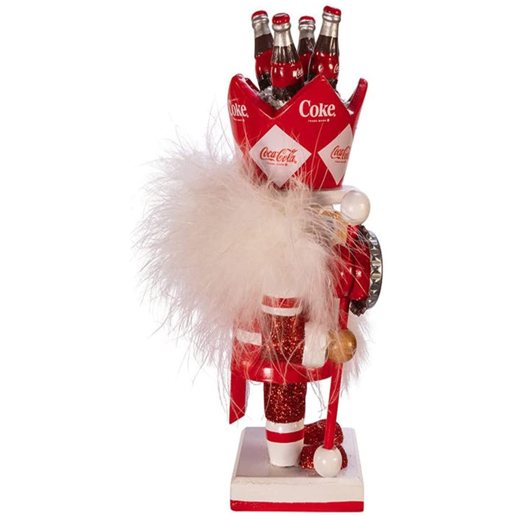 Kurt Adler Wooden Coca-Cola Holiday Nutcracker, 8"